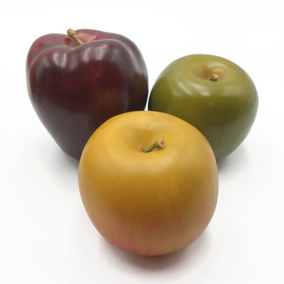 Realistic Display Faux Fruit Basket 9 Pc. Artist Prop Fake Food Plastic Replica - Picture 3 of 12